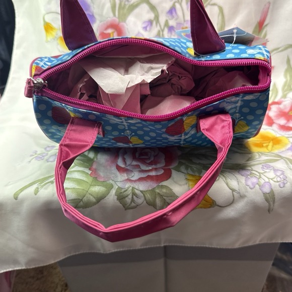 New Caboodles‎ Sweetheart Tote Purse Tote *** Blue and Pink *** - Picture 7 of 7